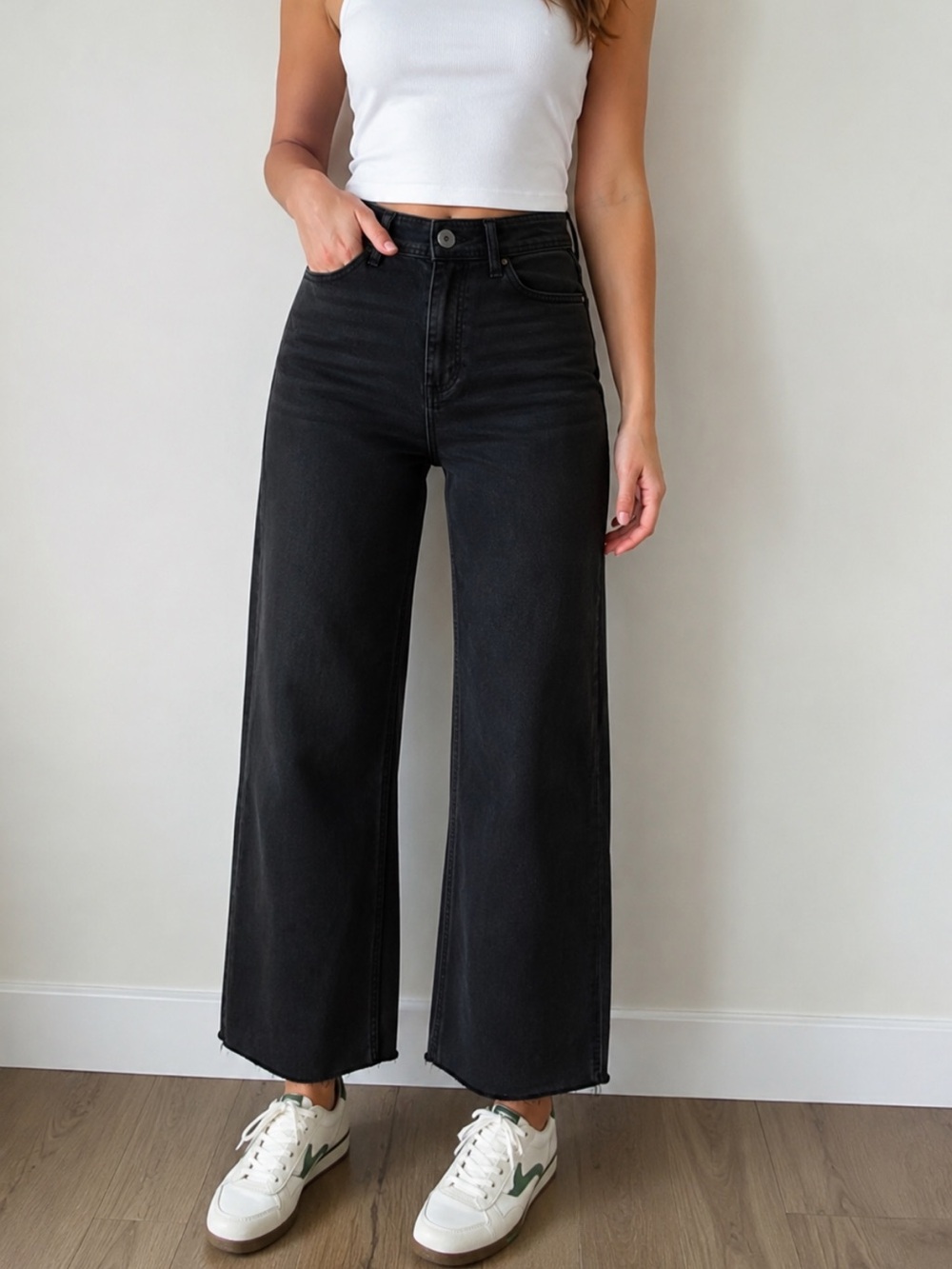 OAT New York Black Wide Leg Jeans Women's Size 4/27